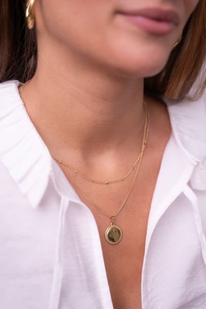 Necklace with delicate coins
