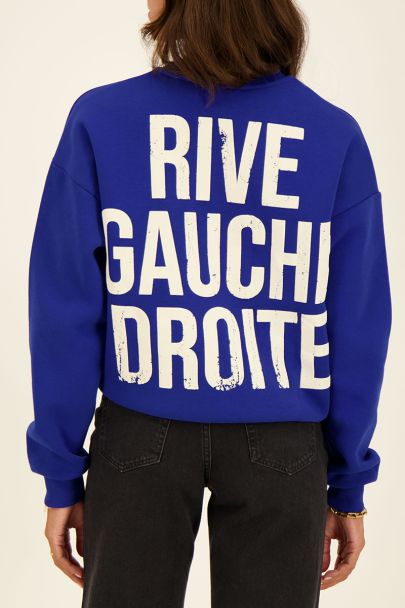 Blue Rive Gauche Droite sweatshirt