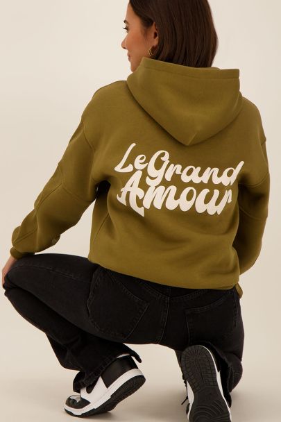 Green le grand amour hoodie