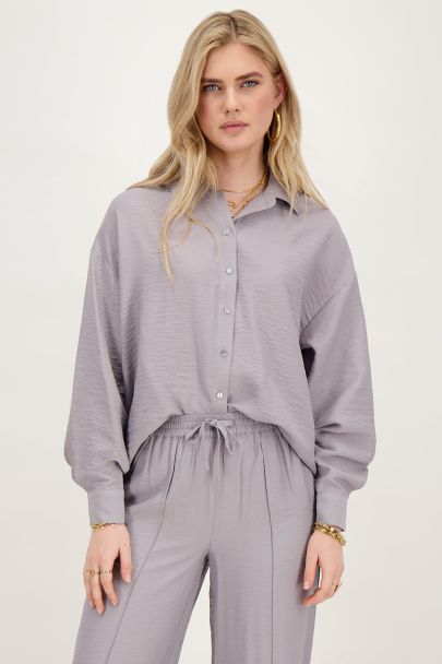 Grey blouse with buttons