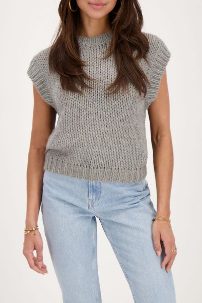 Grey knit spencer