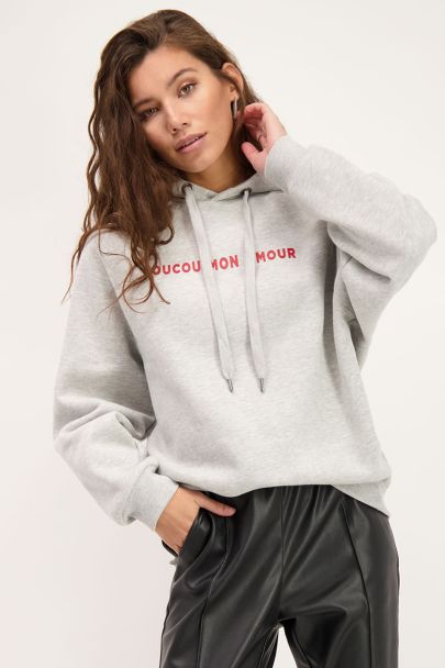 Grey Au Revoir hoodie