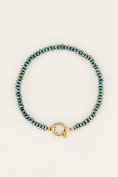 MOOD green bead bracelet