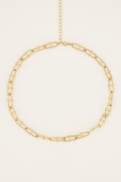 Iconic chain necklace with beads
