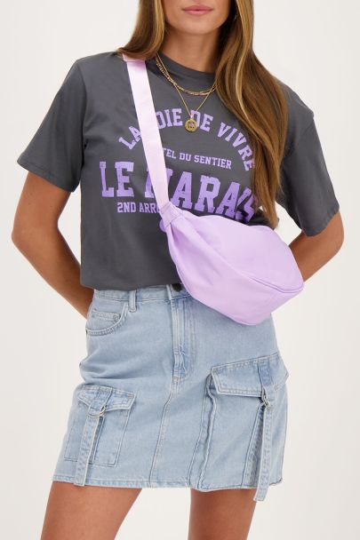 Lilac crossbody bag