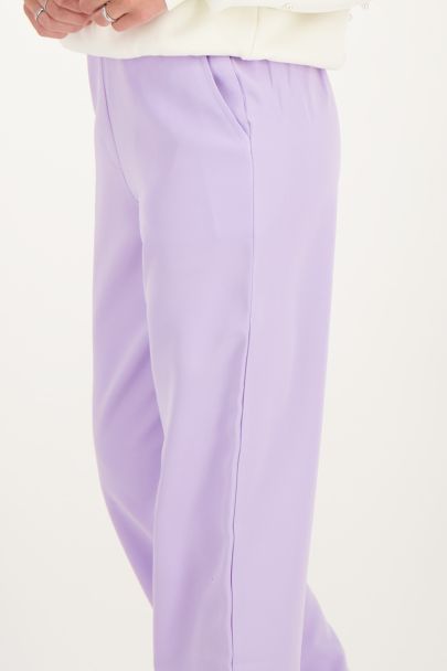 Pantalon lilas élastique
