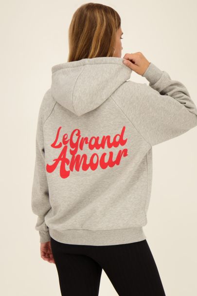 Grey hoodie le grand amour