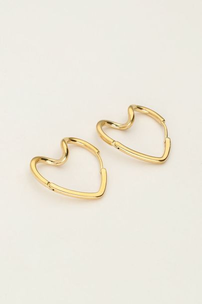 Heart earrings swirl | My Jewellery