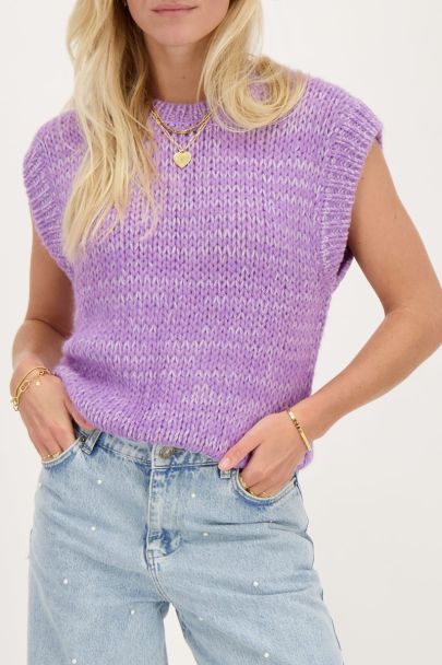 Purple knit spencer