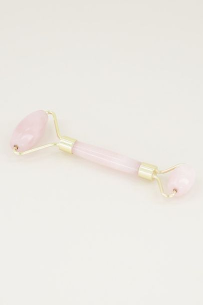 Pink quartz facial roller, face massage roller My Jewellery