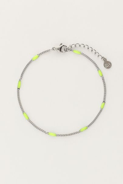Bracelet minimaliste Océan vert citron