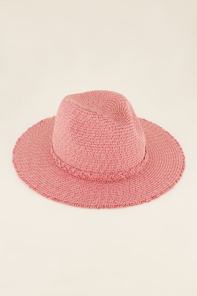 Roze rieten hoed  | My Jewellery
