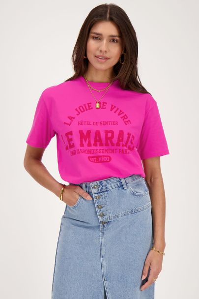 Roze T-shirt Le Marais