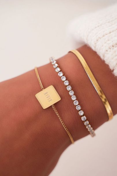 Atelier bracelet with square charm