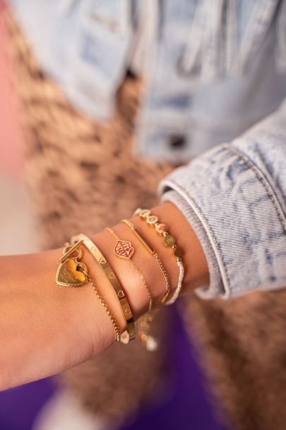 Candy gouden armband love