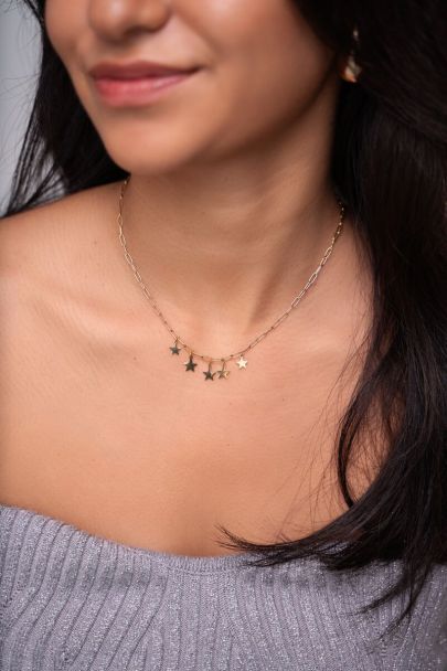 Universe necklace with small stars