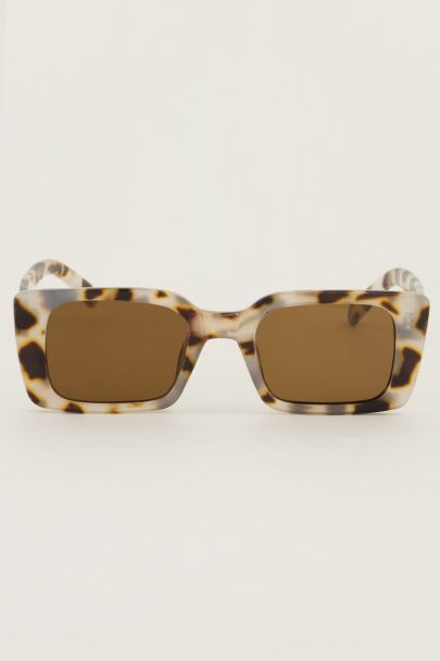 Beige square cat eye sunglasses | My Jewellery