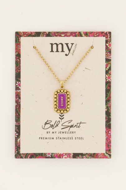 Bold Spirit ketting paarse amour bedel | My Jewellery