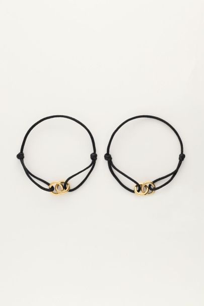 Black forever connected bracelet | My Jewellery