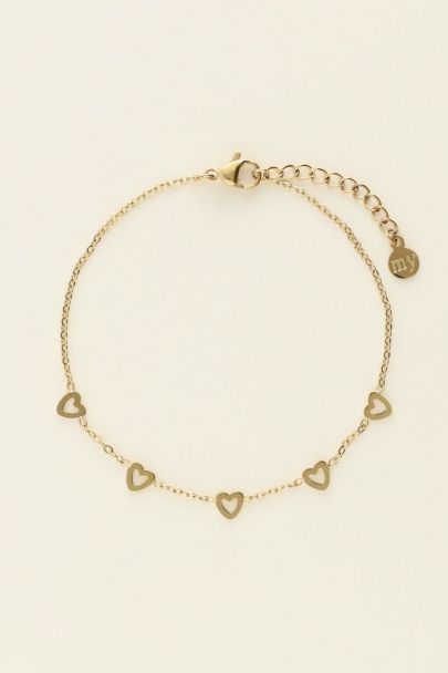 Bracelet with small hearts | My Jewellery