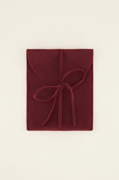 Dark red gift pouch | My Jewellery