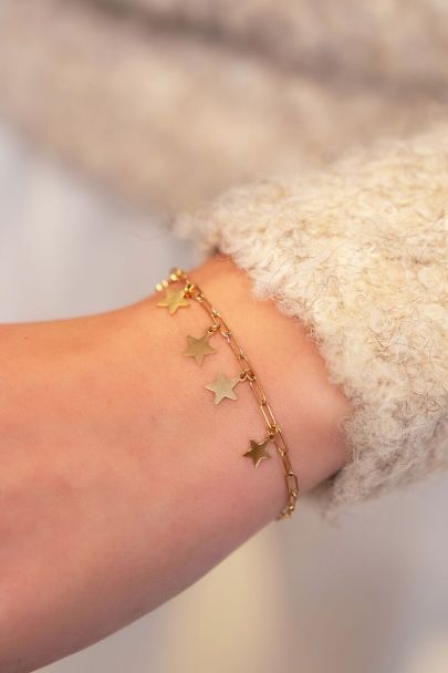 Bracelet chaîne petites étoiles Universe