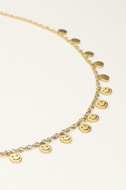 Necklace with smileys