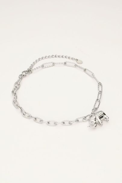 Chain anklet with elephant