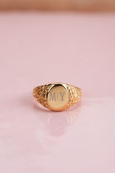 maak het plat Ironisch Cornwall Ringen met letter | Shop je ring met initialen | My Jewellery