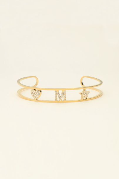Open bangle with initial | My Jewellery