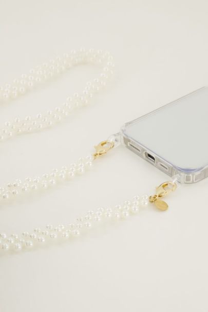 Cordon de téléphone avec petites perles