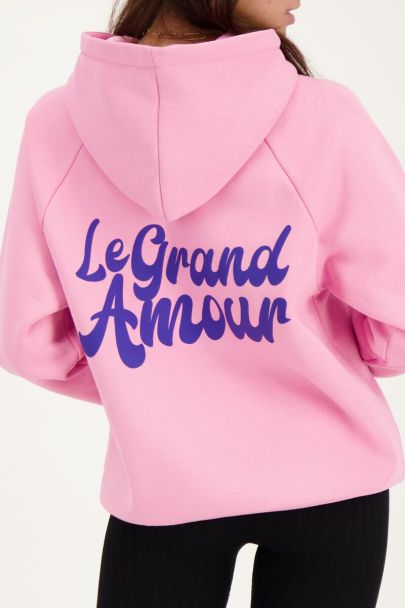 Pink hoodie le grand amour