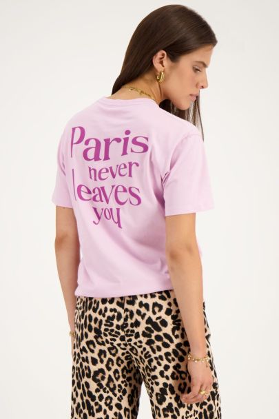 Paars T-shirt ''Paris Paris''
