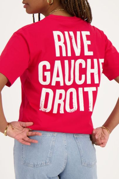 Rood T-shirt Rive Gauche Droite