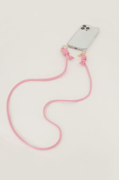Cordon de téléphone rose 