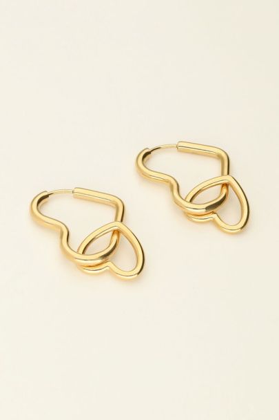 Universe double heart earrings | My Jewellery