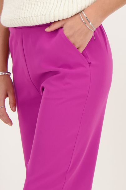 Pantalon violet élastique