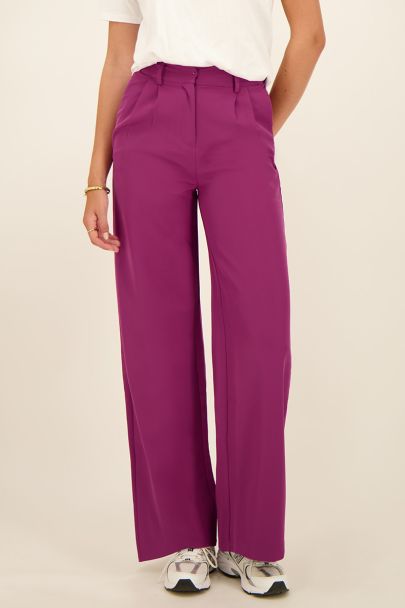 Purple trousers wide leg