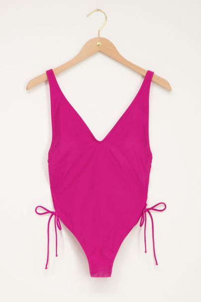 Pink shiny swimsuit