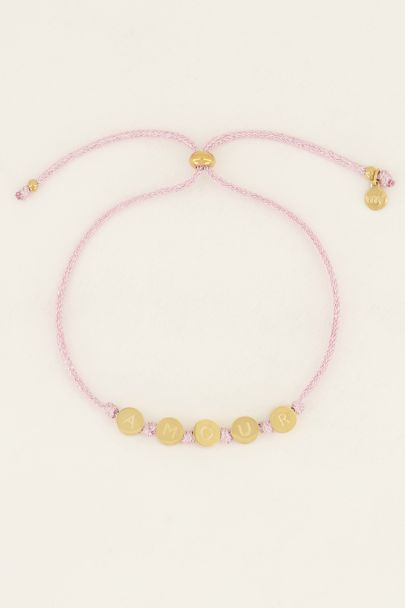 Souvenir roze armband amour | My Jewellery