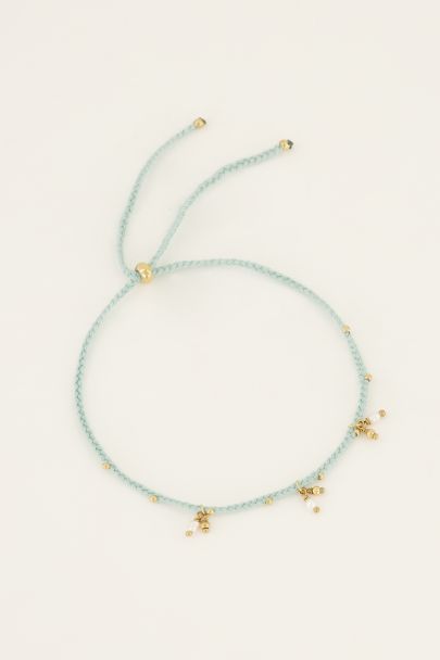 Springstones blue braided bracelet/anklet