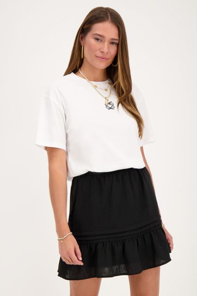 White T-shirt with two bows