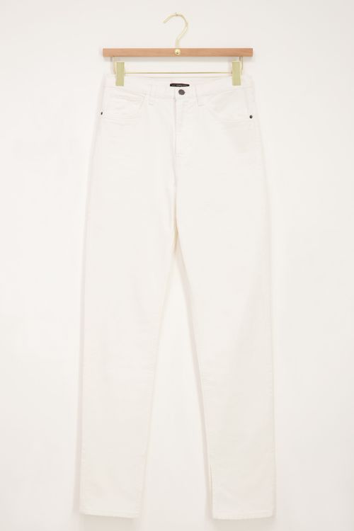 Witte jeans met split | Broek | My Jewellery