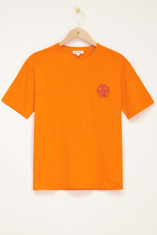 Oranje T-shirt rive gauche droite | My Jewellery